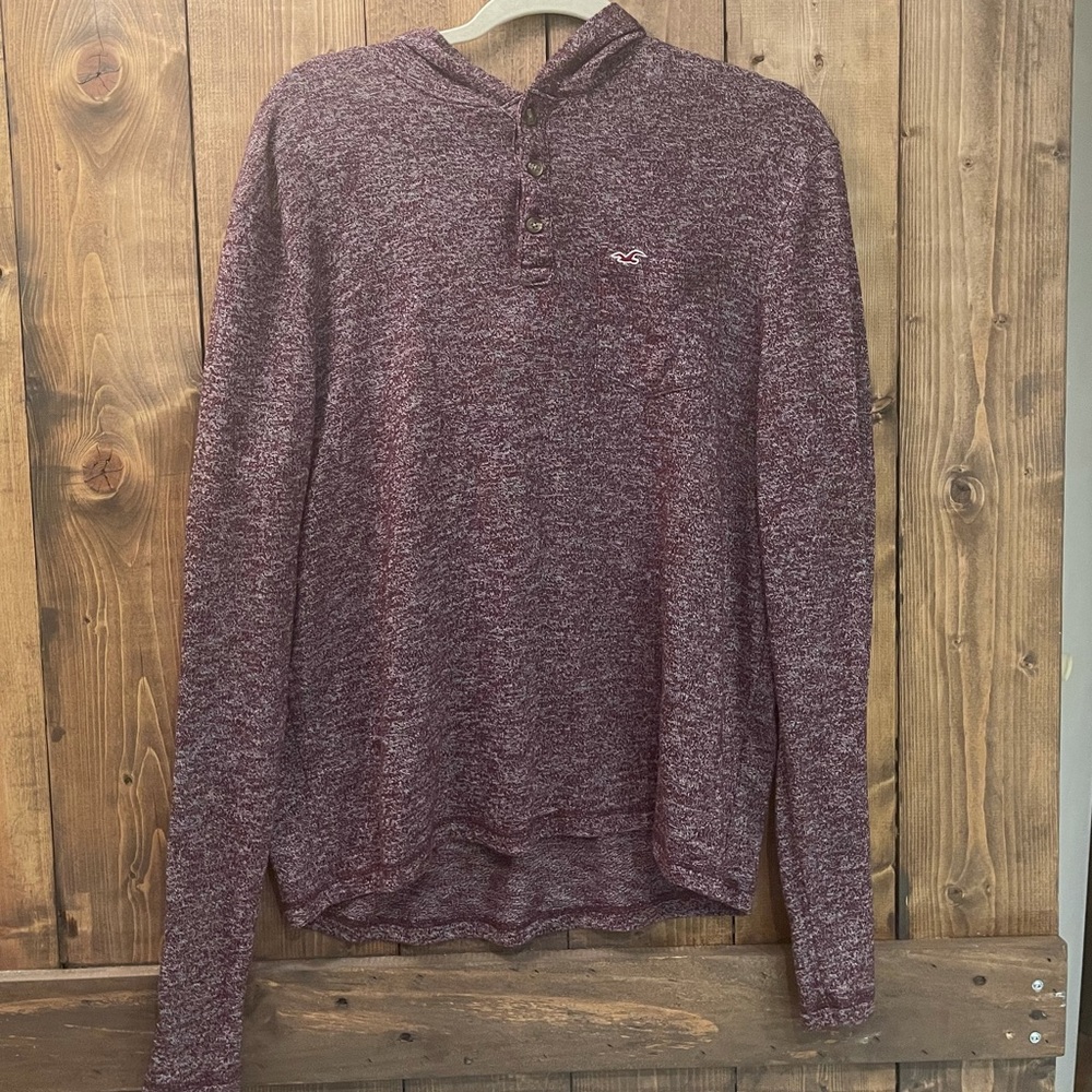 Men’s Hollister Long Sleeve, Hooded Shirt